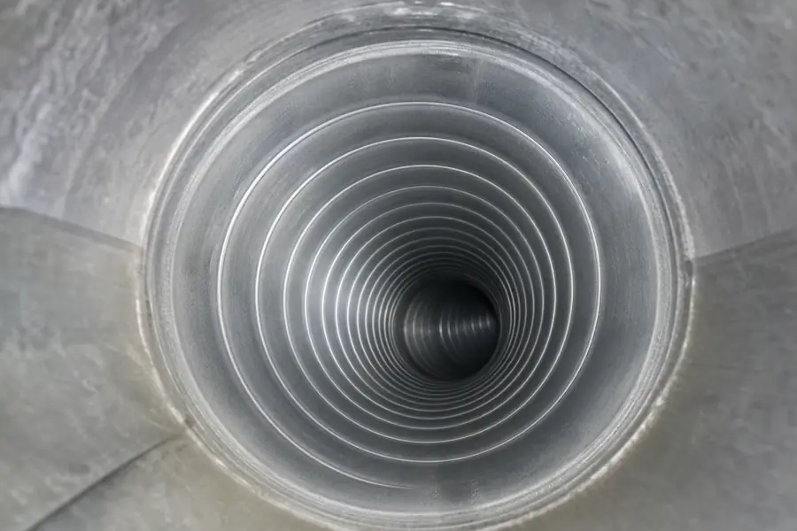 After: Clean, clear dryer duct with open airflow